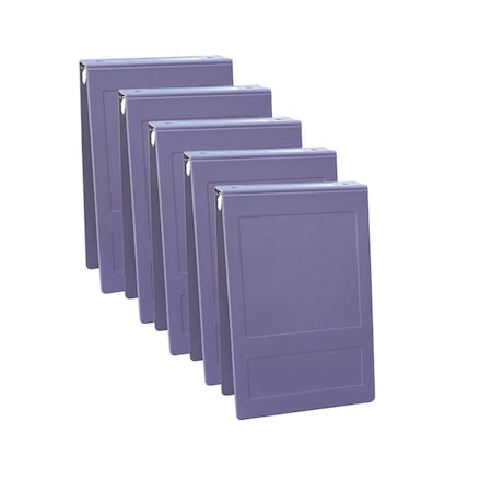 Omnimed 1.5 Inch Top Open 3 Ring Binder In Lilac, PK5 205010-3LL5